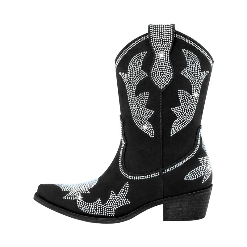 Rhinestone Rodeo Boots – Sparkle Western Drag Queen Boots