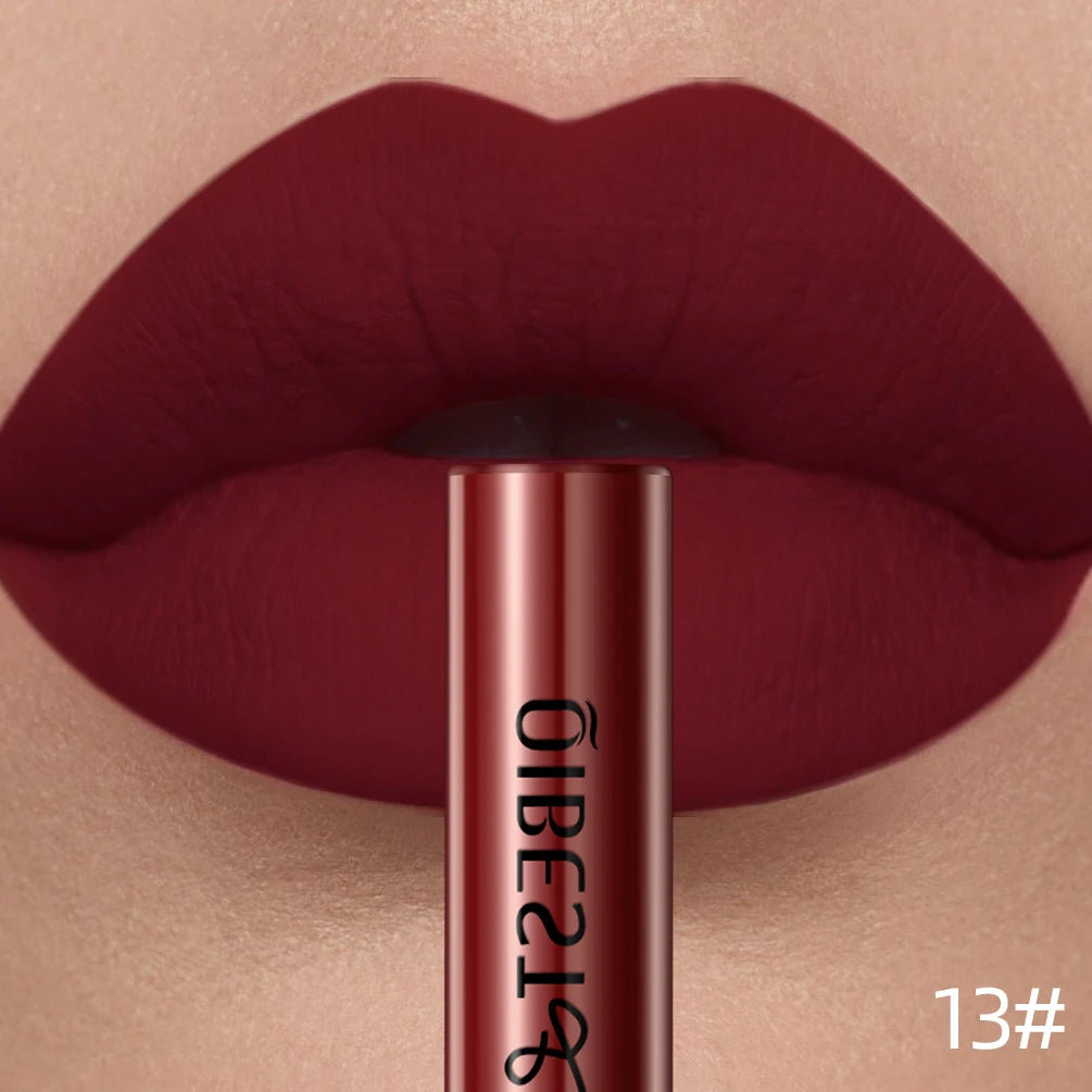 Velvet Matte Liquid Lipstick – 24 Shades, Waterproof Non-Stick Long-Lasting Lip Gloss
