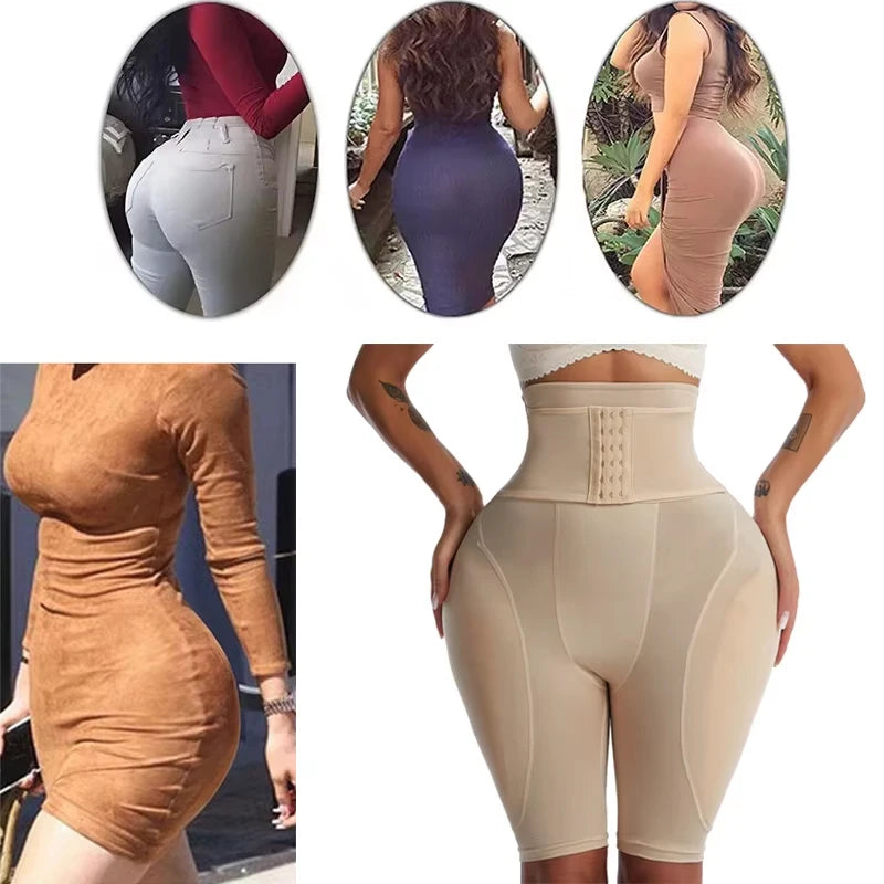 Booty Poppin' Hip Enhancer Shapewear - Padded Butt Lifter Shorts