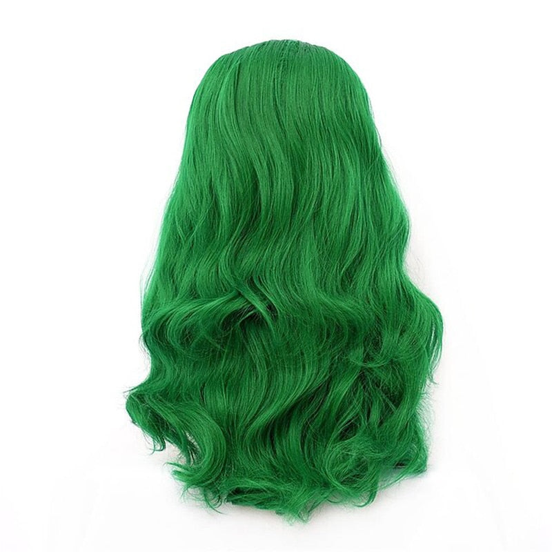 Miss Sublime Green Curly Wig