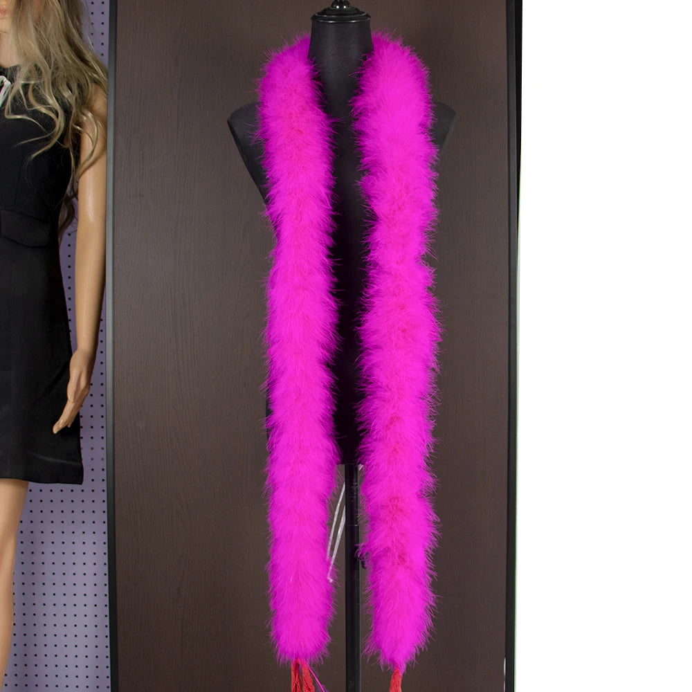 Fluffy Marabou Turkey Feather Boa – 2M | Drag, Party & Costume Accessory