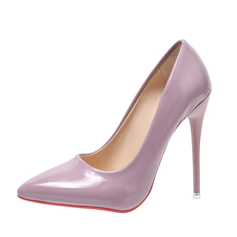 "Yes Queen" 12cm Patent Stiletto Pumps