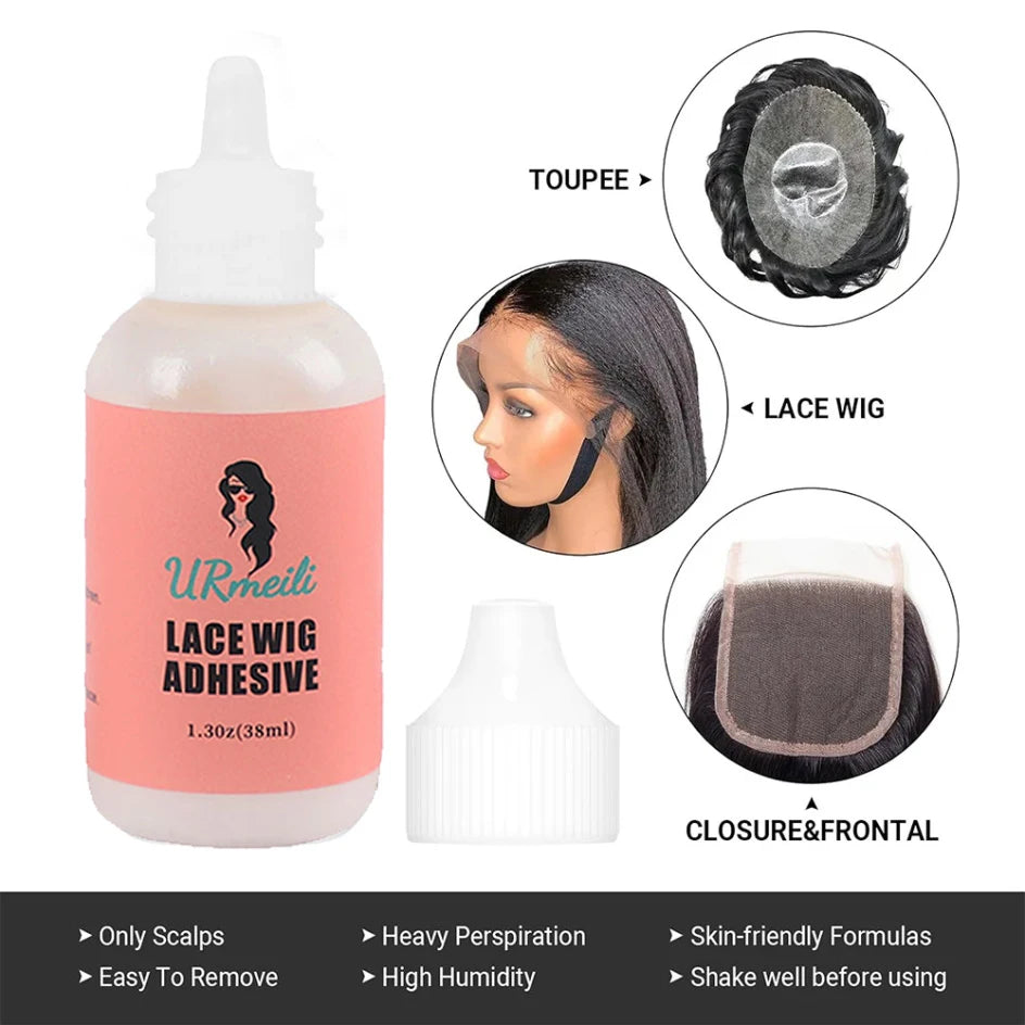 Waterproof Lace Wig Install Kit – Lace Glue, Remover & Wax Stick Set with Tools
