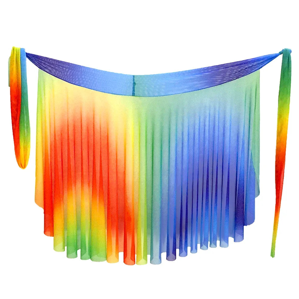 Rainbow Lace Mesh Pride Performance Dress | Lace-Up Back | Dance, Drag & Festival | One Size or Custom