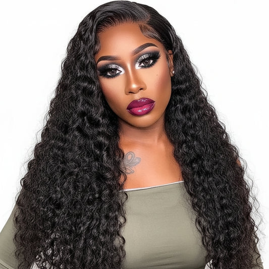 "Drop Everything" Brazilian Deep Wave Wear & Go Wig – 7x5 HD Lace, Pre-Bleached & Pre-Plucked