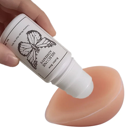 Slay All Day: Drag Queen's Dream - Invisible Silicone Boob Glue (50ml) - Sweatproof, All-Night Hold, No Mess!