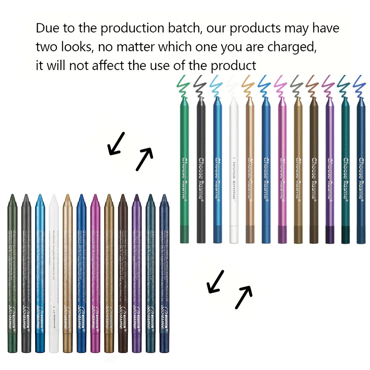 12-Piece Shimmer Eyeliner & Eyeshadow Pen Set | Waterproof