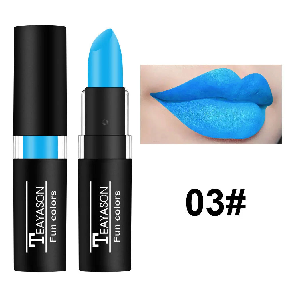 12-Shade Matte Lipstick Collection – Waterproof & Long-Lasting