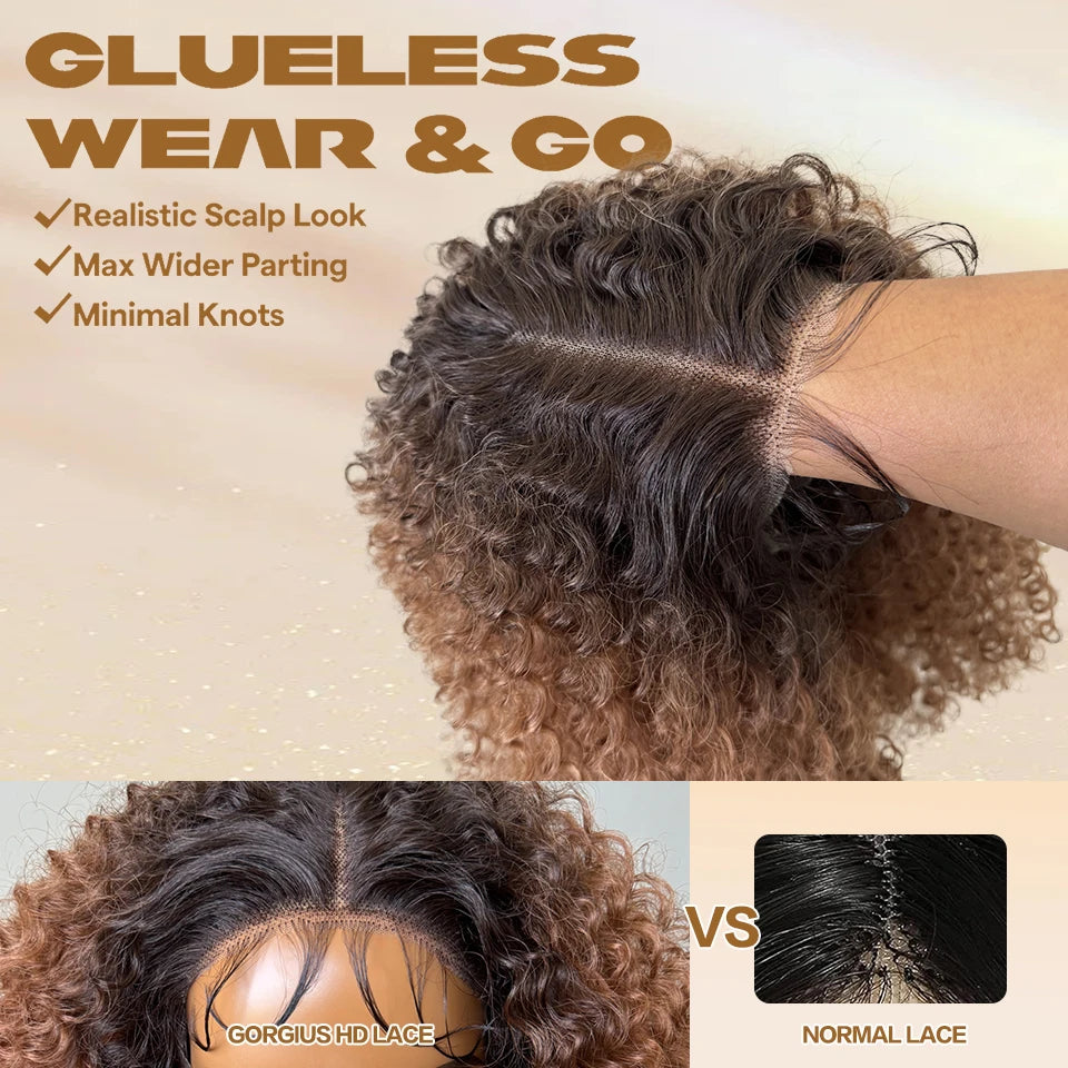 24-Inch Kinky Curly Synthetic Lace Front Wig