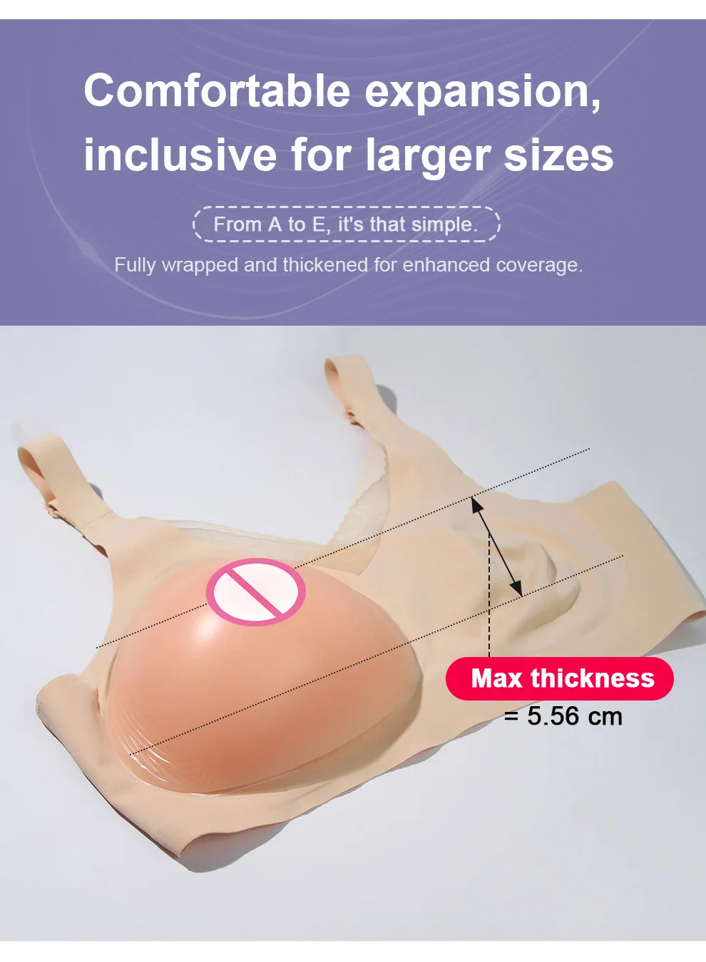 Drag Queen Silicone Breast Enhancer Bra - Cleavage Queen Transformation for Epic Performances