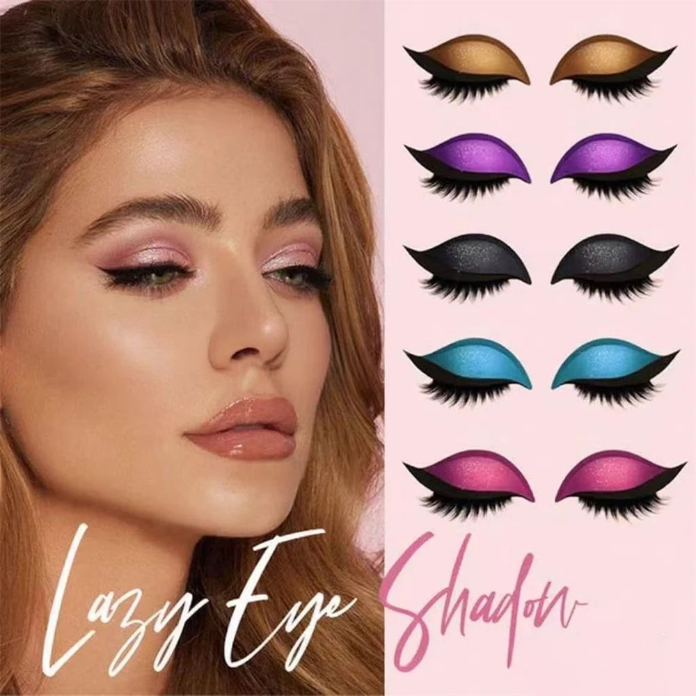 2-in-1 Eyeshadow & Lash Stickers | Peel, Stick & Serve Face