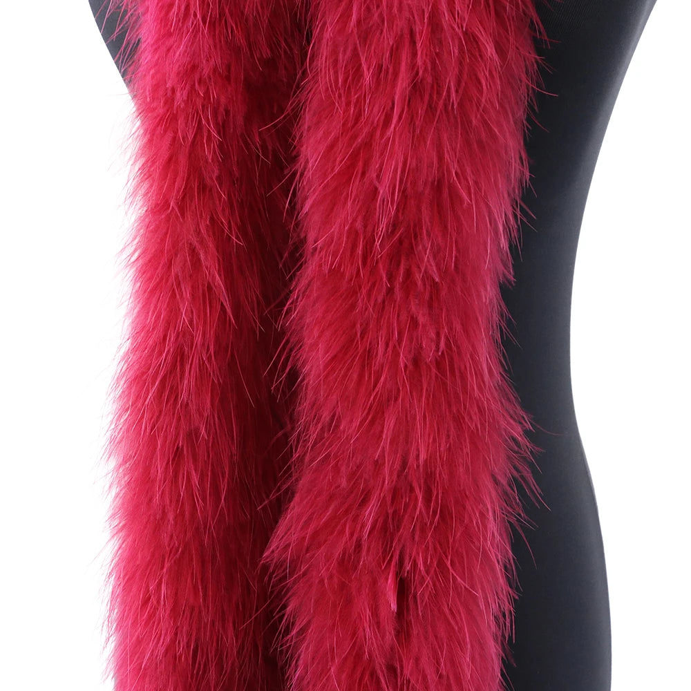 Fluffy Marabou Turkey Feather Boa – 2M | Drag, Party & Costume Accessory