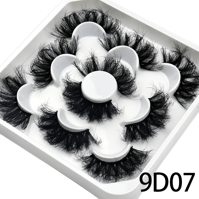 25mm Fluffy Mink Strip Lashes – 5 Pairs for Drag, Performance & Everyday Glam