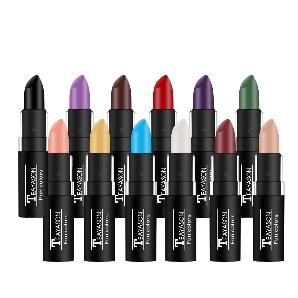 12-Shade Matte Lipstick Collection – Waterproof & Long-Lasting