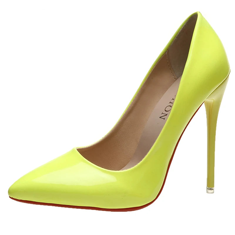 "Yes Queen" 12cm Patent Stiletto Pumps