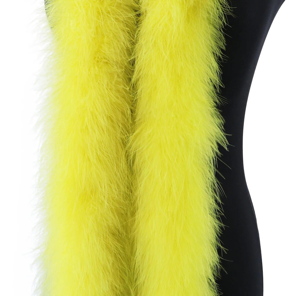 Fluffy Marabou Turkey Feather Boa – 2M | Drag, Party & Costume Accessory