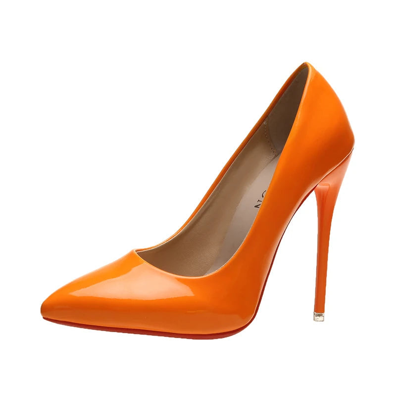 "Yes Queen" 12cm Patent Stiletto Pumps