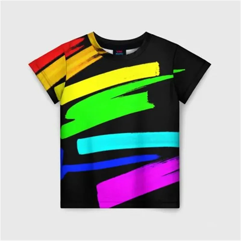 Rainbow Graffiti Pride T-Shirt | Neon Tie-Dye Festival Tee | Unisex XXS–6XL