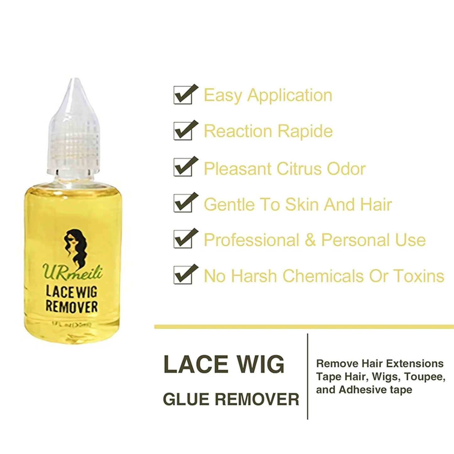 Waterproof Lace Wig Install Kit – Lace Glue, Remover & Wax Stick Set with Tools