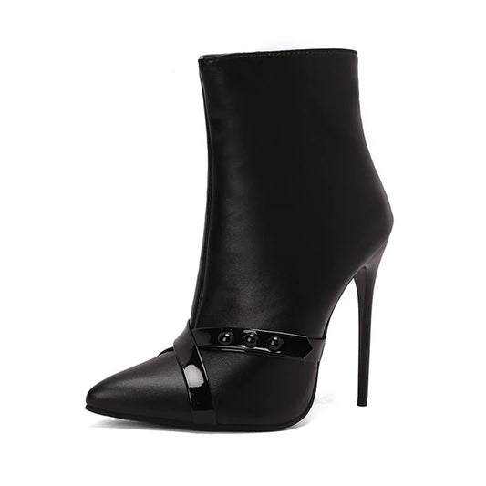 Chain Reaction Stiletto Ankle Boots – Power Heels for Drag Queens
