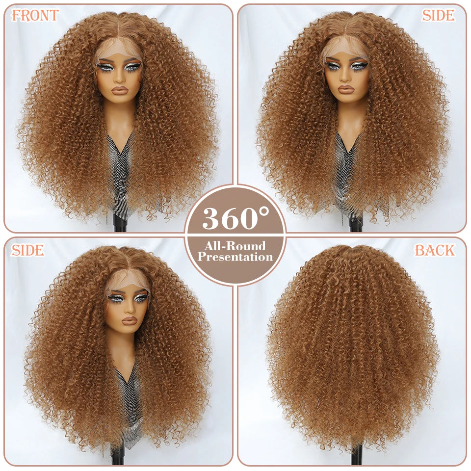 24-Inch Kinky Curly Synthetic Lace Front Wig