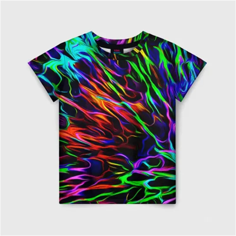Rainbow Graffiti Pride T-Shirt | Neon Tie-Dye Festival Tee | Unisex XXS–6XL
