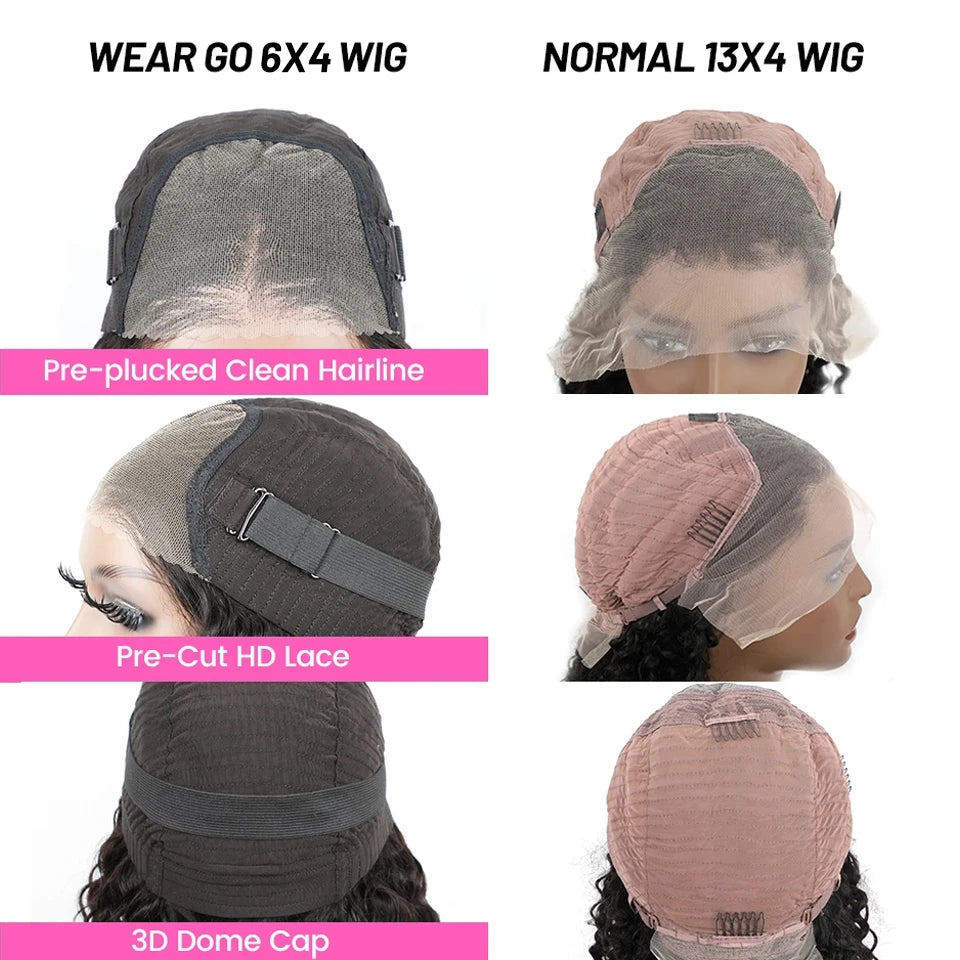 "Drop Everything" Brazilian Deep Wave Wear & Go Wig – 7x5 HD Lace, Pre-Bleached & Pre-Plucked