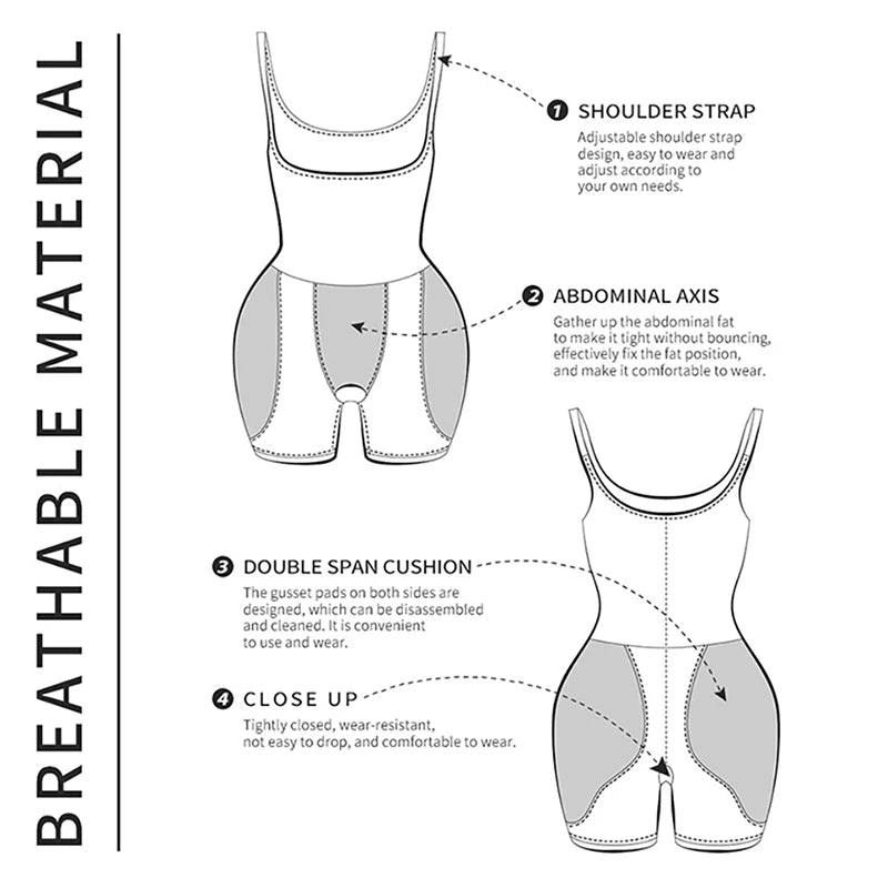 Drag Queen Padded Bodysuit – Hourglass Shapewear with Hip & Booty Pads