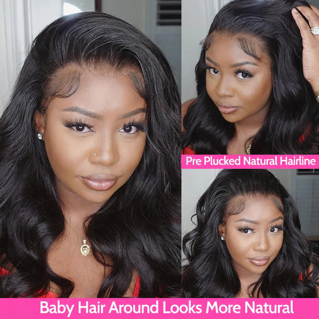"Wave Theory" Brazilian Body Wave Wig – 13x6 HD Lace Frontal, Pre-Plucked, 18–32"