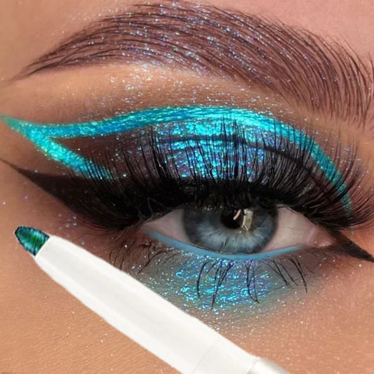 Glitter Metallic Waterproof Eyeliner Pencil