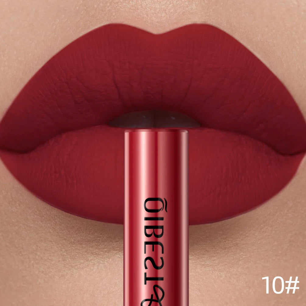 Velvet Matte Liquid Lipstick – 24 Shades, Waterproof Non-Stick Long-Lasting Lip Gloss