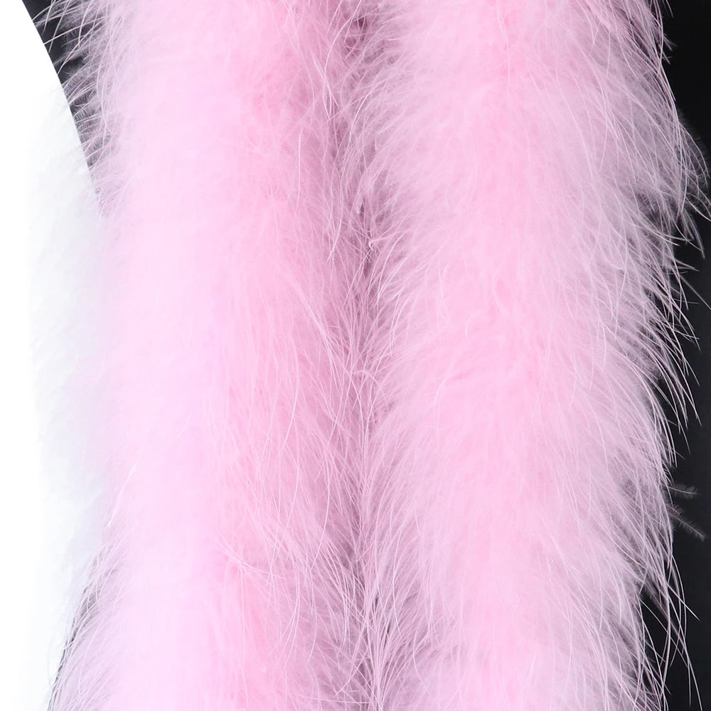 Fluffy Marabou Turkey Feather Boa – 2M | Drag, Party & Costume Accessory