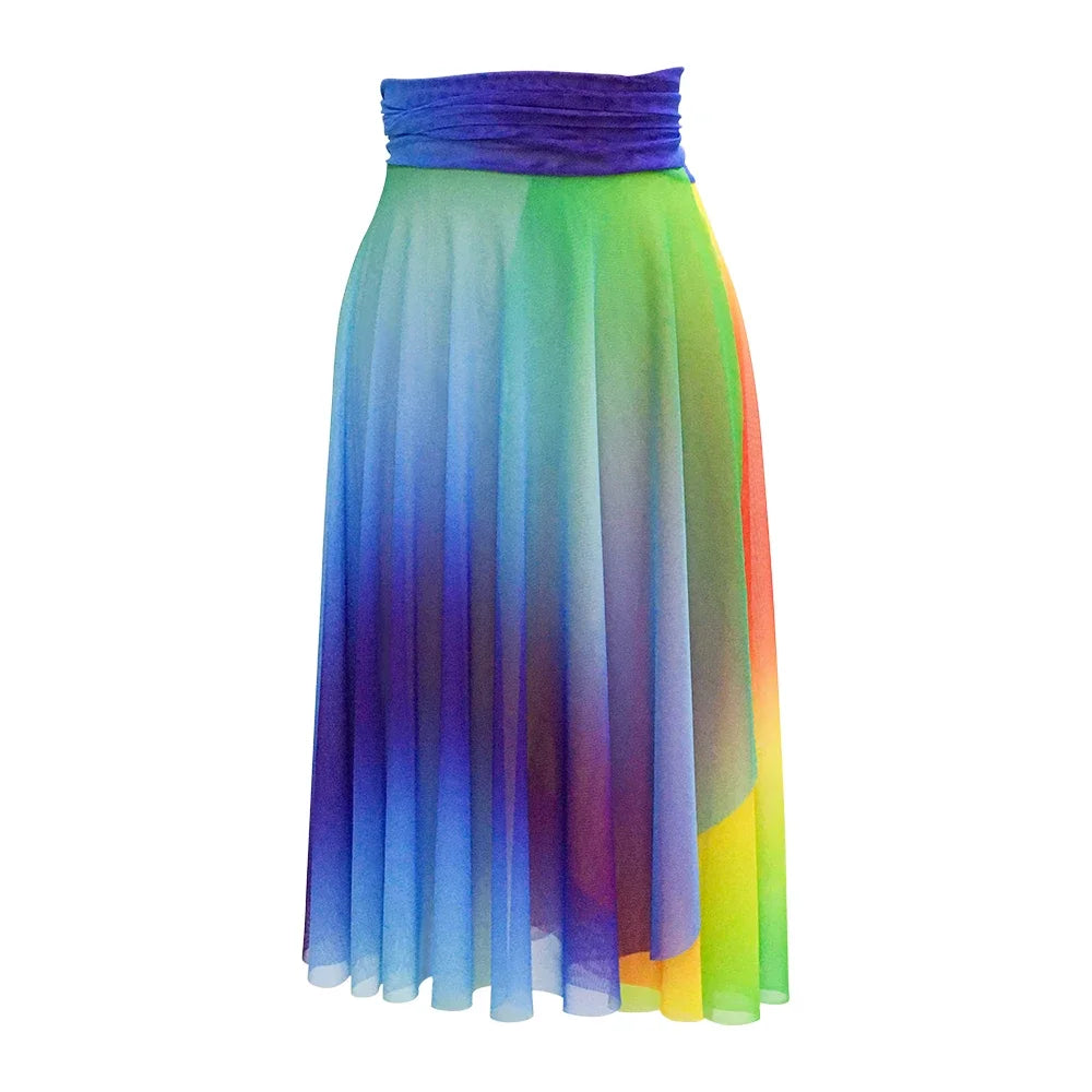 Rainbow Lace Mesh Pride Performance Dress | Lace-Up Back | Dance, Drag & Festival | One Size or Custom