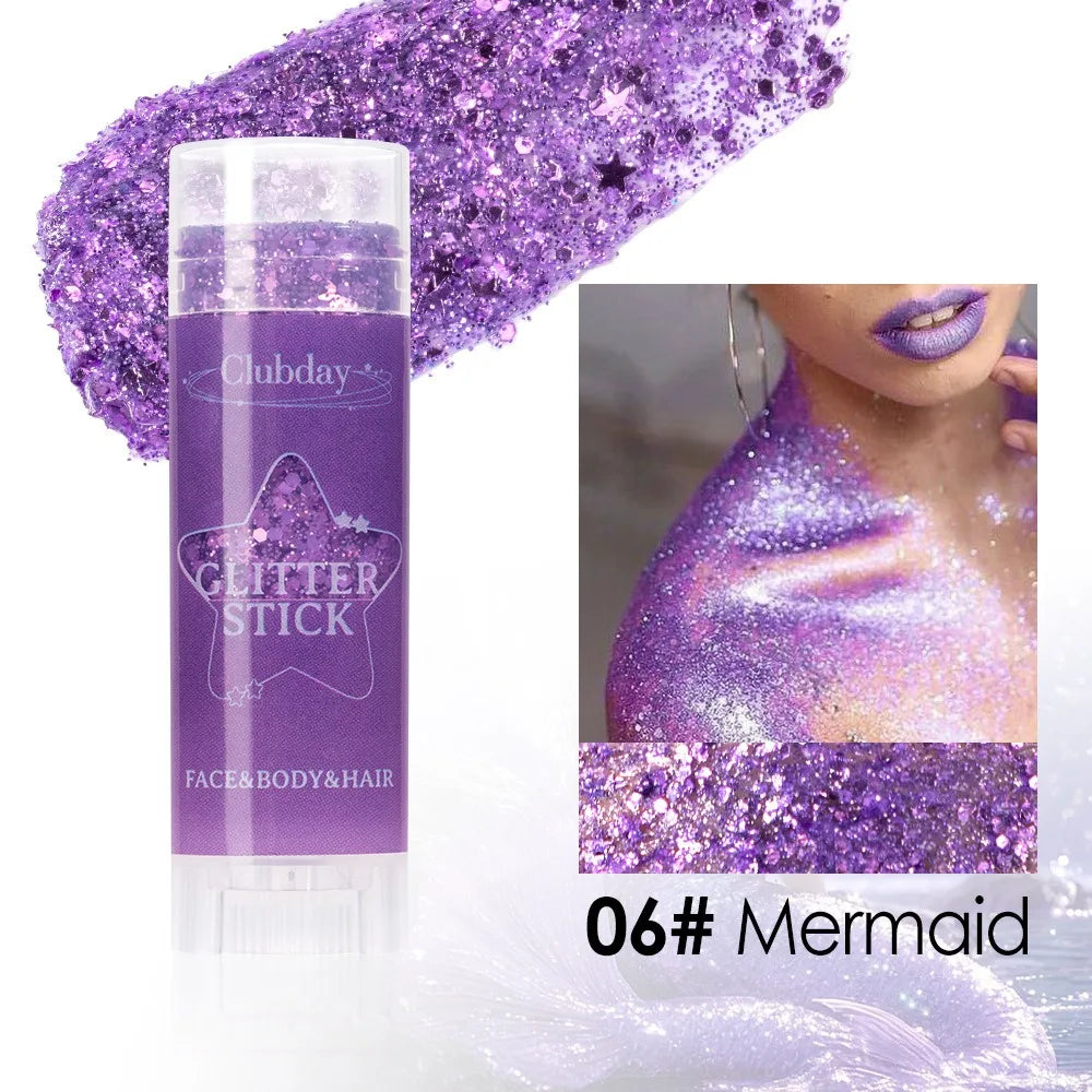 Chunky Glitter Gel Stick | Face, Body & Hair | Long-Lasting Shimmer
