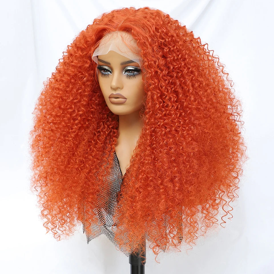 24-Inch Kinky Curly Synthetic Lace Front Wig