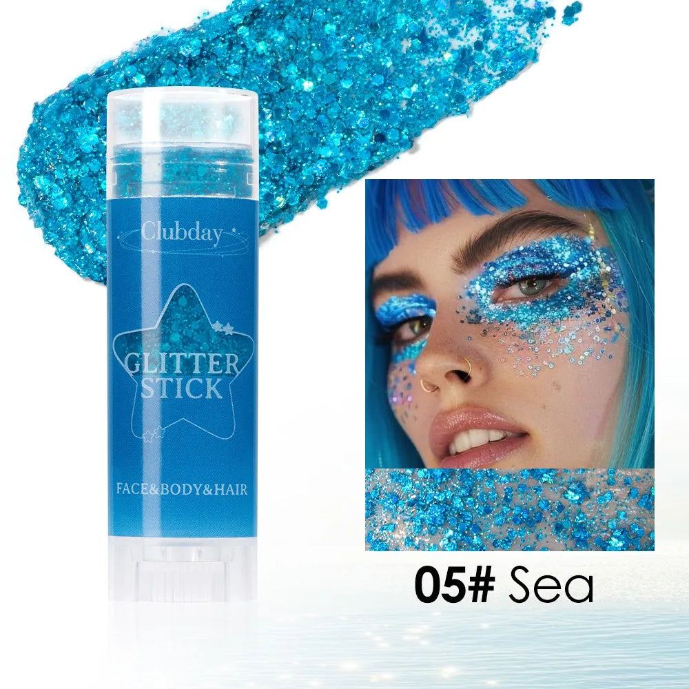 Chunky Glitter Gel Stick | Face, Body & Hair | Long-Lasting Shimmer