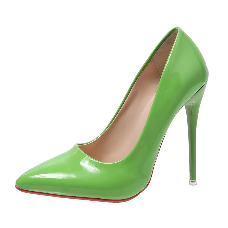 "Yes Queen" 12cm Patent Stiletto Pumps