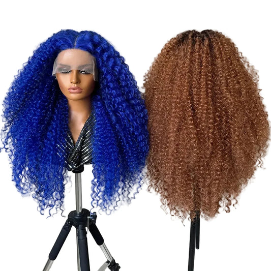 24-Inch Kinky Curly Synthetic Lace Front Wig
