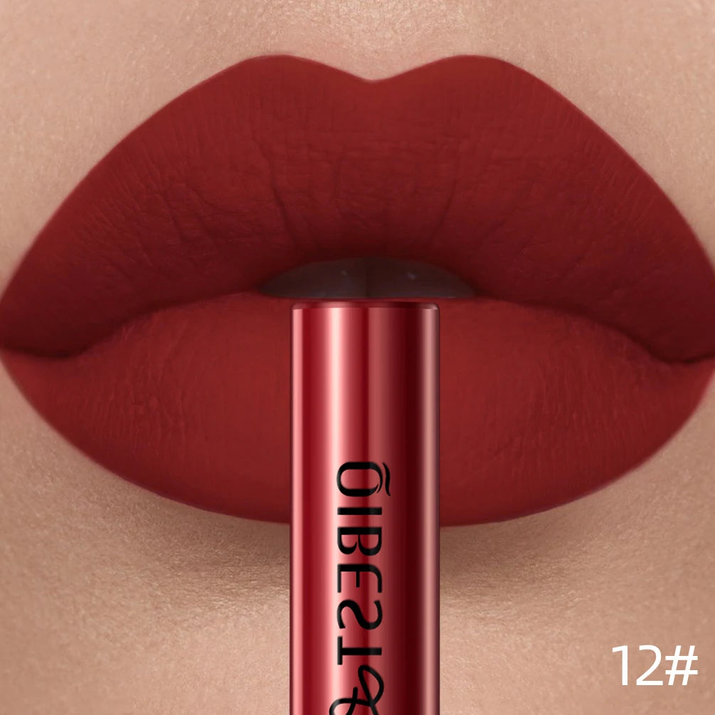 Velvet Matte Liquid Lipstick – 24 Shades, Waterproof Non-Stick Long-Lasting Lip Gloss