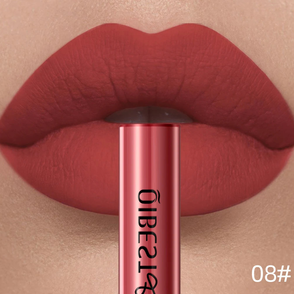 Velvet Matte Liquid Lipstick – 24 Shades, Waterproof Non-Stick Long-Lasting Lip Gloss