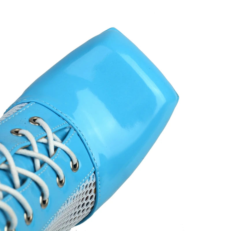 Fierce Mesh Platform Lace-Up Boots – 6.3" Heel Power