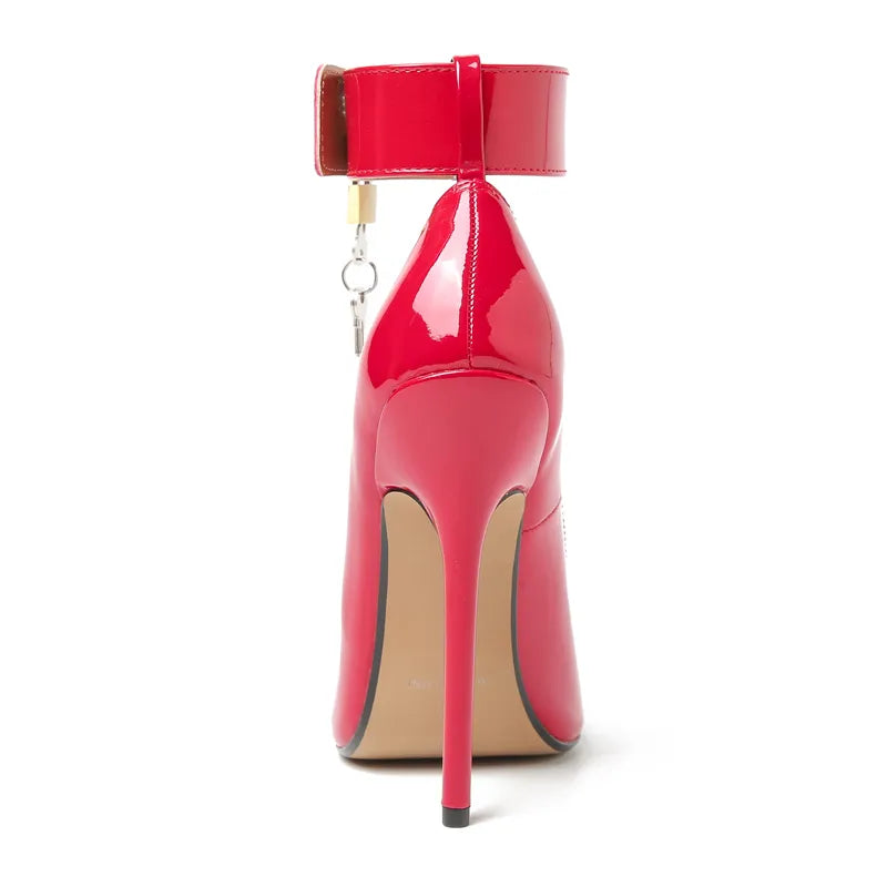Strut in Confidence: Unleash Your Glamour with Our Sexy 14cm Extreme High Heels - Lockable Elegance for Every Diva!