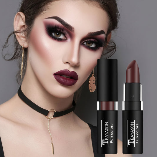 12-Shade Matte Lipstick Collection – Waterproof & Long-Lasting