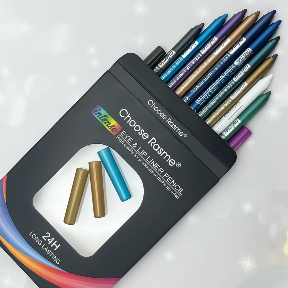 12-Piece Shimmer Eyeliner & Eyeshadow Pen Set | Waterproof
