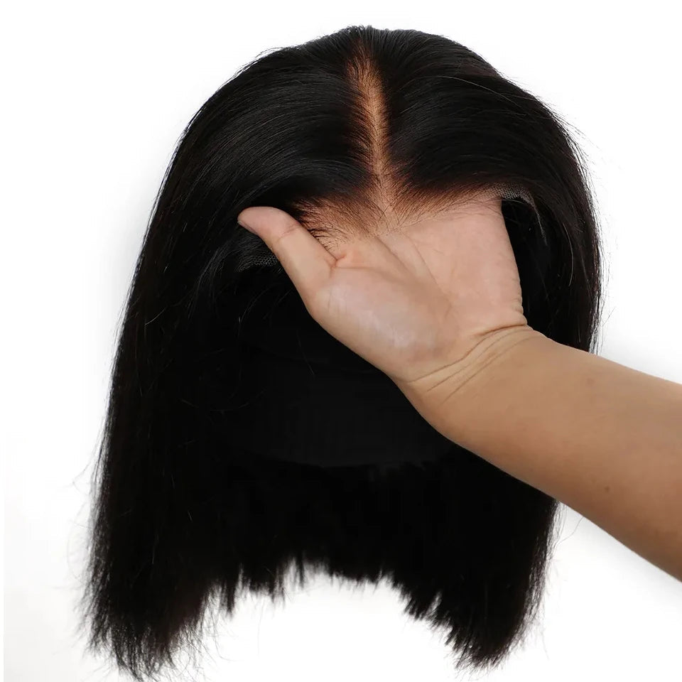 "Bone to Be Bad" Bone Straight Bob Wig – 7x5 Lace, Pre-Cut & Pre-Plucked, Glueless