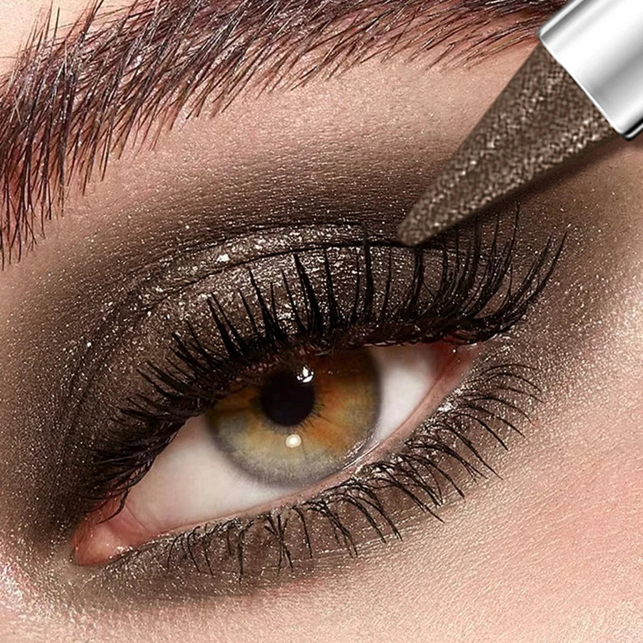 Waterproof Metallic Eyeshadow Stick – 12 Shades, High-Pigment Shimmer for Drag & Bold Eye Looks
