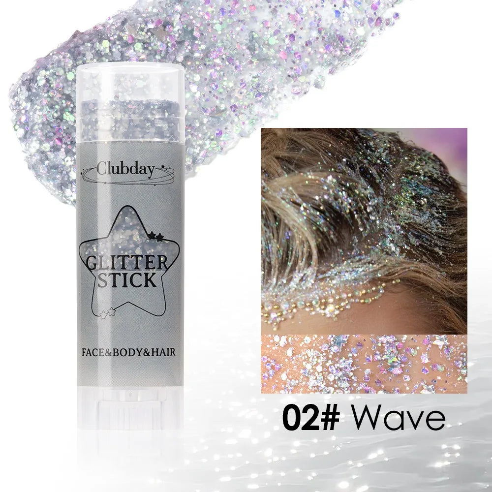 Chunky Glitter Gel Stick | Face, Body & Hair | Long-Lasting Shimmer