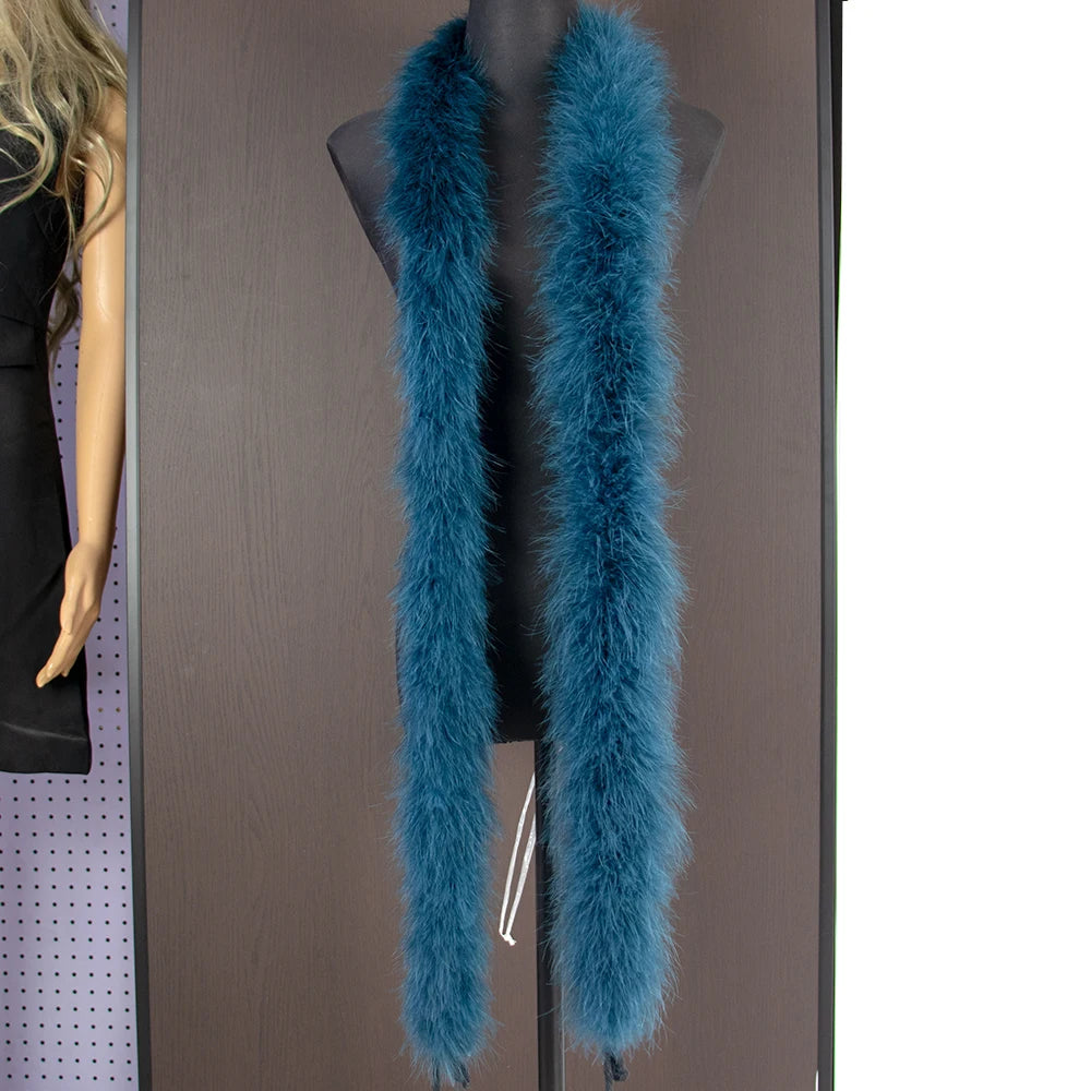 Fluffy Marabou Turkey Feather Boa – 2M | Drag, Party & Costume Accessory
