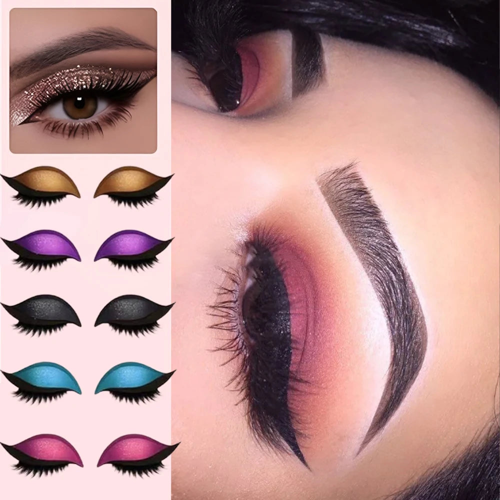 2-in-1 Eyeshadow & Lash Stickers | Peel, Stick & Serve Face