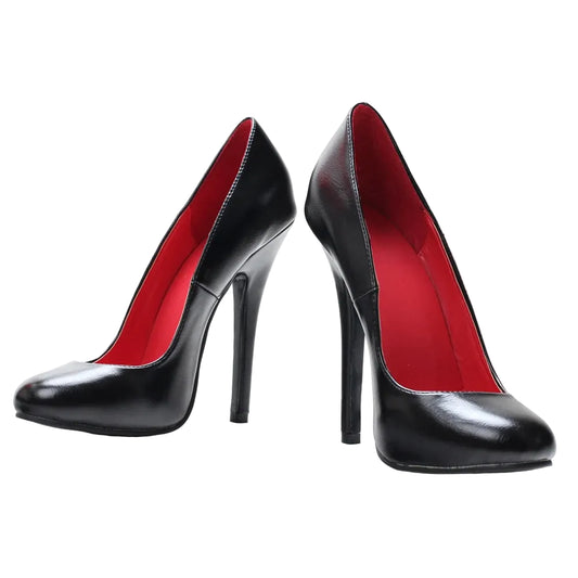 5.5" Stiletto Pump Heels – Ultra High Round Toe Platform Shoes | Drag & Performance | Plus Sizes 36–46